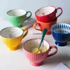 Mug Creative Personality Breakfast Oatmeal Cute Ceramic Cup Milk Home Large Capacity Coffee Oatmeal Cup Milk Cup T220810