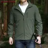 Herrenjacken MANTLCONX Windjacke Wasserdicht Militär Kapuzenmantel Lässige männliche Kleidung Herbst Männer 4XL 220908