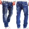 Jeans Fashion maschile Slim's Slip Fit Denim Casual Street Pants Pants