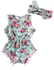 Clothing Sets Summer Baby Clothes Girls Flower Watermelon Print Tassel Jumpsuit Infant Playsuit Kids Sunsuit Girl Born Romper