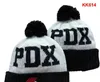 POR PDX Beanie Equipo de Baloncesto de América del Norte Parche Lateral Gorro de Punto Deportivo de Lana de Invierno Gorros de Calavera