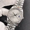 EWF فقط 126334 A3235 Mens Amens Watch 41 Faled Bezel Silver Dial Stick Markers Jubileesteel Bracelet Super Edition مجاني نفس السلسلة بطاقة البطاقة D4