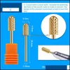 Nail Drill Accessories Nail Cutter Drill Bits For Manicuring Hine Tungsten Steel Head Electric Nails Art Accessories Remove Gel Drop Dhhmf