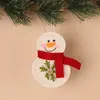 Julekorationer Andra evenemangsfestleveranser 10st mini Felt Tree Pendants Plush Alpaca Set Merry For Home Hanging Ornament 220908