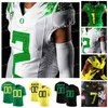 American College Football Wear College NCAA College Oregon Ducks Johnny Johnson III Jaylon Redd Mase Funa Drayton Carlberg Maillots de football personnalisés Vert Blanc Noir