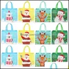 Emballage cadeau Emballage cadeau 12pcs Sacs de Noël Candy Bear Bonhomme de neige Snack Grand sac Drop Livraison 2021 Accueil Jardin Fournitures de fête même DHSPB