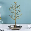 Home Decor Metal Bird Tree Storage Rack Retro Oor Stud oorbellen Sieraden Decoratie Display Stand