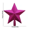 Décorations de Noël Arbre Top Star 3d Pentagram Ornement Bureau Happy Year #50g 220908