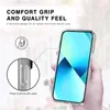 2MM Thickness Transparent Armor Defender Cases Hard Plastic Acrylic TPU Crystal Clear Military-Grade Protective Shockproof Cover For iPhone 14 13 12 Mini Pro Max