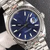 EWF apenas 126334 A3235 Relógio masculino automático 41 Beliscando Blue Blue Dial Stick Markers