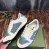 Dames sneakers schoenen trainer schoenen screener crystal 70s stijl lederen handdoek Insole mode vies wit met elektronische chips 22SS nieuwe mannen