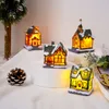 Outras festa de eventos suprimentos de natal brinquedo 2023 Light miniature resina artificial decorações para casas para caseiro ornamento de natal presentes feliz ano 220908