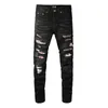 Designer maschile 20SS jeans in difficoltà bicchetta strappata in fit motociclista denim per uomini pantaloni jeans mans vers hommes #856