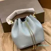 2022 Kette Kordelzug Umhängetaschen Eimer Handtaschen Frauen Leder Quadratische Tragetaschen Designer Messenger Designer Umhängetasche Abend Geldbörsen