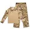 Camuflagem infantil cal￧a uniforme de crian￧a conjunto de vestido de batalha t￡tico bdu combate crian￧as bosques bosques roupas no05-020