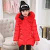 Down Coat Winter Girls Fur Fahion Thick Warm Baby Girl Faux Jackets Coats Parka Kids Outerwear Clothes Age 3-12 Years