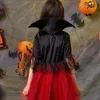 Besondere Anlässe Halloween-Kostüme für Mädchen Prinzessin Kleid Geisterkleidung Umhang Kinder Cospaly Kleider 312 Jahre 220908