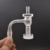 Roken Volledig gelaste afgeschuinde rand Contral Tower Quartz Banger met glas Marmer Kwartspil Ruby Terp Parels Naadloos gelaste nagels voor waterpijpen Rigs