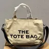 Marc The Tote Bag Wysoka jakość torebka na płótnie Wyjmowane szerokie pasek zamek błyskawiczny