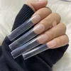 False Nails 3XL Square Straight Long Full Cover Artificial Acrylic Nail Tips Clear Press On Manicure Tool 220908