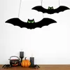 Andra dekorativa klistermärken 10st 3D bat väggprydnad för hängande fönster svart halloween dekoration delvis vardagsrum dekor 220908