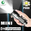 P900 Led Lampe De Poche Rechargeable Portable Led Tactique Lampe De Poche Étanche Camping Nuit Pêche Lumière Focusing Lantern J220713