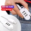 HUB 2.0 Multiusb Splitter Adaptör Kablosu 1.2m 0.3m Mini PC Dizüstü Bilgisayar USB HAB Extender Bilgisayar Aksesuarları