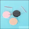 Svampar Applicators Cotton Face Powder Foundation Puff Professional Round Form Portable Soft Air Cushion Makeup Foundations Spon DH3CO