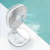 Elektriska fläktar Infällbar vikbar mini Desktop Fan Outdoor USB Fan Charging Rotatable Aromaterapy and Ice T220907