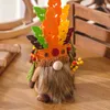 Decoração de festa Gnomos Decorações Gnomos Elfos suecos Ornamento de outono bonecas de outono para a fazenda Tabela de escritório outono #T2G 220908