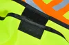 Altri dispositivi di protezione L 41112 Gilet di sicurezza con strisce riflettenti Poly conforme agli standard Ansi/Isea Taglia unica Verde lime neon Mxhome Amnvc