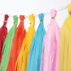 Украшение вечеринки 5pc/lot color paper tassel 12 35см Красный розовый белый романтический день рождения свадьба на День святого Валентина Колокация воздушного шара.