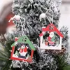 Altri articoli per feste per eventi Giocattolo di Natale Ciondolo in legno Decorazioni allegre per l'ornamento dell'albero di casa Navidad Noel Regali di Natale 220908