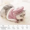 Cat Costumes Cats Beret Cap و Cloak عالي الجودة من الصوف الأميرة زي الخريف والملابس الشتوية Cat Cat Hat Cloths مجموعة القطط الملحقات 220908