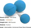 PROCIRCLE Gomma di arachidi Trigger Point posteriore Lacrosse Massaggio corpo Palle per esercizi fitness REEE BAG 0908