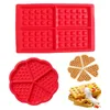 Moules de cuisson carrée d'amour Waffle Making Tool Candle Fondant Cookie Moule Moule ACCESSOIRES SILICON