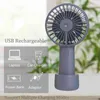 Ventils électriques Fandificateur de batterie Fandificateur USB Handheld Desktop 3 Vitesses Rechargeable Color Air Water Mist Spapy Fan pour Sports Outdoor T220907