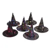 Kapelusze imprezowe 12pclot Halloween Decorations Witch Hat Wizard Cap Cap dla dzieci i dorosłych Wear 220908