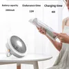 Electric Fans New Mini Ceiling Fan USB Desk With Night Light Office Student Tent Rechargeable Fans Portable Outdoor Wall Electric Fan T220907