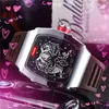 Top Brand Fashion Mens Watch Quartz Импортированные время движения часы 43 мм резиновые ремень Оптовые подарки мужской подарки Водонепроницаемые бриллианты
