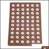 Other Pu Leather 18Mm 12Mm Snap Button Display For 60Pcs Snaps Storage Jewelry Soft Displays Holder Drop Delivery 2021 Pa Dhseller2010 Dhskb