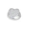 2022 Top Sell Rings Luxury Jewelry 925 Sterling Silver Full Pave White Sapphire CZ Diamond Promise