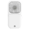 المعجبين Electric Summer Mini Hand Fan Outdoor Sport Office Office Fan USB Charge مع Power Bank Handheld Fan قابلة للتعديل مكيف الهواء المحمول T220907