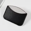Kaarthouders Real Leather Credit Business Mini Wallet Man Women Smart Holder Slim Money Case Coin Purse Small Soft Cow Bag