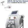 Multifunctioneel desktop 2-in-1 IPL laser ontharing en ND YAG laser tattoo-verwijderingsmachine