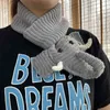 2022 Ny varm stickad halsduk kvinnor män 3d tecknad elefant halsdukar vinter barn halsduk söt djur design bufandas foulard t220914