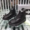 Botas de motocicleta sapatos esportivos designer de luxo sapatos masculinos casuais treinador couro genuíno rendas até tênis confortáveis alta superior casal tênis combinar tamanho 35-45