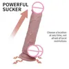 dildo 7/6 pollici Dildo in silicone liquido Soft Realistic Penis Vagina G spot Stimolatore Potente ventosa Giocattoli sessuali per donna Lesbiche Gay 0803