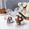 Emballage cadeau 25/50PCS Daisy Candy Sacs Transparent Fleur Cookies Emballage Sac Pour Enfants Fête D'anniversaire Cuisson Fournitures DIY Emballage De Cadeaux