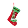 Party Favor Creative Elf Legs Socks Dzieci Święte Candy Zielony czerwony prezent torby drzewa ozdoby wisiorek